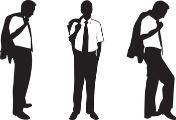 Business people idea silhouette Royalty  Vector Image