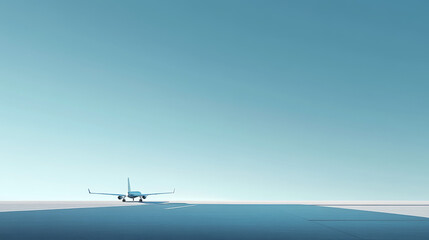 Airplane path to the sky

