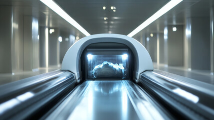 Obraz premium Interior of the luggage place in Airport