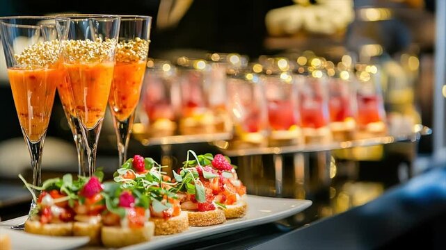 Elegant Hors d'oeuvres Display