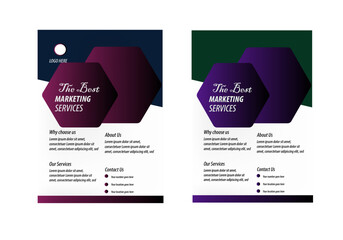 Modern Flyer Design Template-Ready for Any Business.Creative Coporate Flyer Layout-Fully Editable