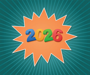 2026 new year greeting card