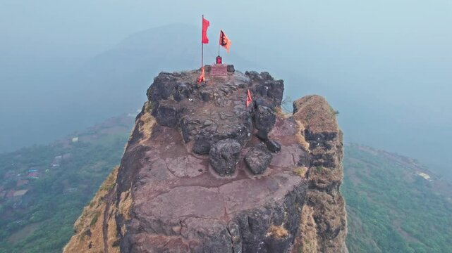 Kalavantin Durg Drone View &ndash; Fort in the Sky
