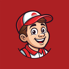 Man Character Mascot Cartoon Vector Illustration
a portrait of a smiling man mascot head with a mustache in black and white style, American Patriot Mascot on shield with US flag
Young Plumber cartoon
