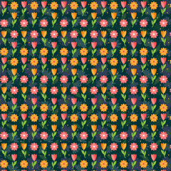 Soft Pink Floral Seamless Pattern with Vintage Petals and Elegant Leaves – Romantic Botanical Background for Textile, Wallpaper, and Surface Design