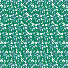 Soft Pink Floral Seamless Pattern with Vintage Petals and Elegant Leaves – Romantic Botanical Background for Textile, Wallpaper, and Surface Design