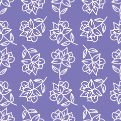 seamless pattern with flowers