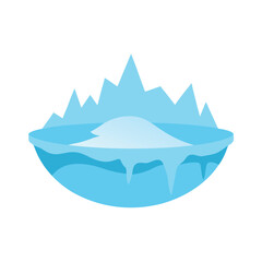 background scenery flat color design