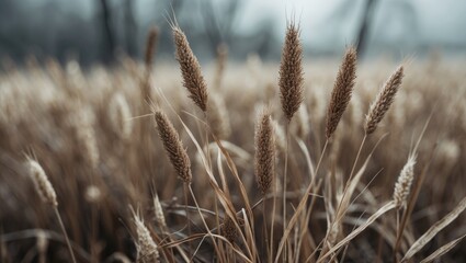 Fototapeta premium Dry grass or reeds in a field; natural vegetation, plant life, flora.