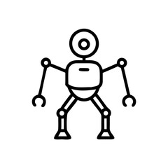 abstract robot design ideal for branding logos icons and website assets