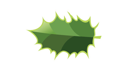 green leaf vector design on white background