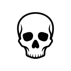 Fototapeta premium Vector Halloween Skull Icon Design