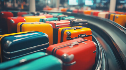 interior of the luggage place in Airport