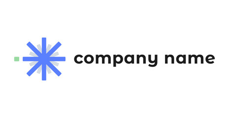 Elegant geometric icon inspired by cold energy and airflow. Perfect for tech firms, HVAC services, or energy-efficient brands.