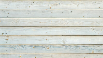Naklejka premium Light blue painted wood planks create a textured background