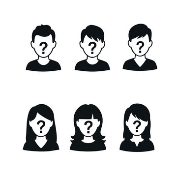 Anonymous Boys & Girls Avatars: Placeholder Profile Pictures & Unknown Identity Icons
