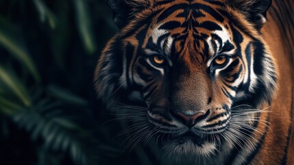 Fototapeta premium Majestic Sumatran Tiger Close-Up