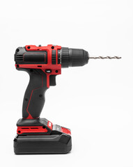 a cordless screwdriver. isolate on a white background.