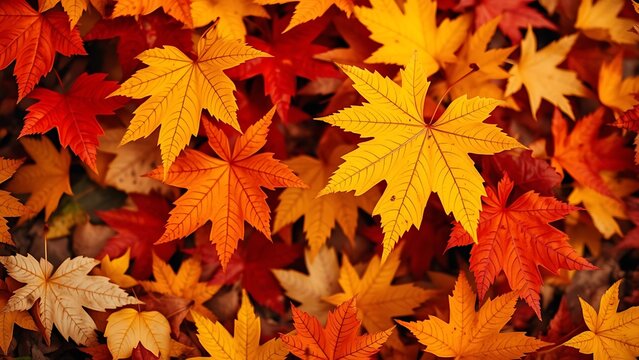 red maple leaves