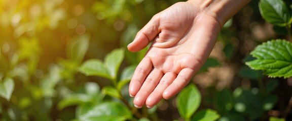 Open hand revealing fate lines in sunlight, destiny exploration