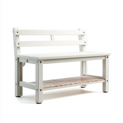 Versatile Workstation Bench Provides Spacious Work Surface and Organized Storage for Home or Office Use