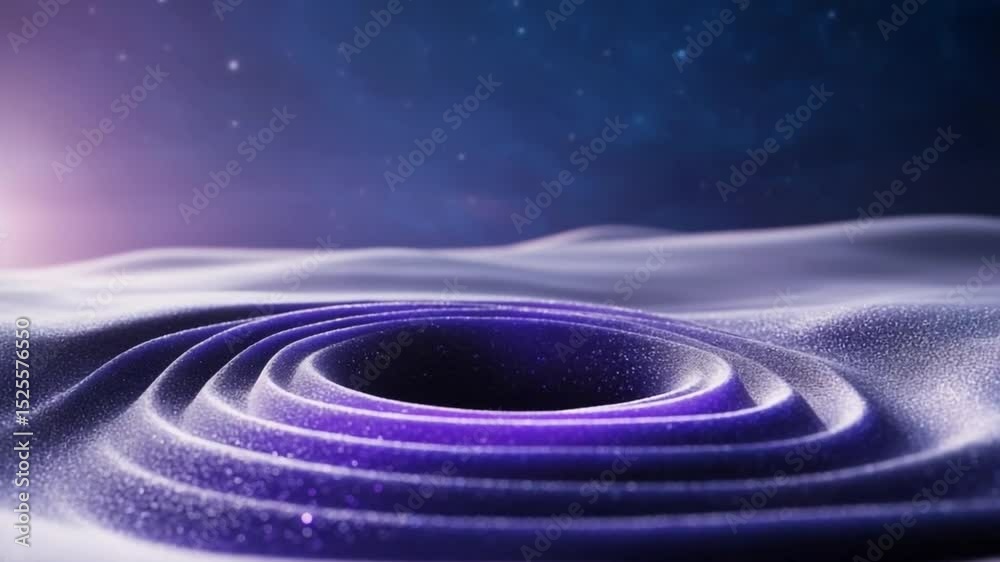 Poster mysterious cosmic event: a mesmerizing image of a swirling black hole, a cosmic entity, set against 