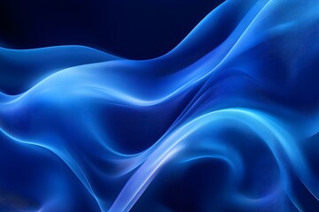 Abstract blue wave flowing energy design