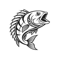 vector illustration of a fish