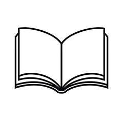 open book illustration for education and learning
