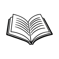 open book illustration for education and learning
