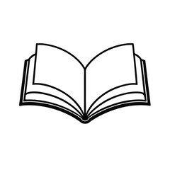 open book illustration for education and learning