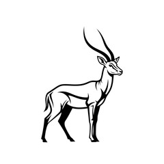 Fototapeta premium silhouette of a deer