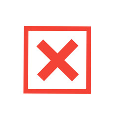 Check box tick mark icon set button correct right wrong buttons or yes or no checkmark red cross green tick vector illustration