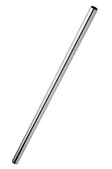 Stainless Steel Straw, isolated on white background, full depth of field