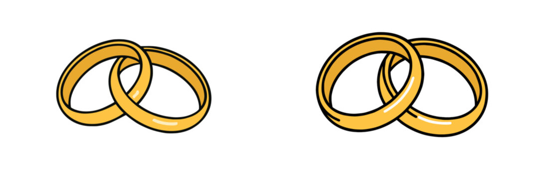 Intricate design of intertwined wedding rings symbolizing love and commitment against a simple backdrop