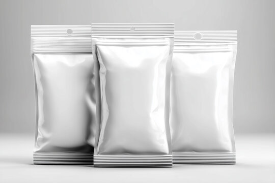 Blank white snack bar packaging mockup for product branding or design presentation. 