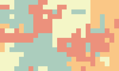 Abstract pixel art background.  Soft pastel colors create a calming, yet dynamic visual.  Ideal for website banners, app interfaces, or modern design projects.
