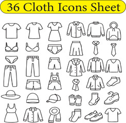 Cloth icons Sheet