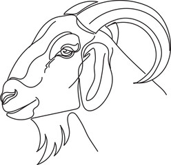 Cattle line drawing. cow, goat, sheep and camel. Eid al-Adha concept, the celebration of Muslim community festival design. Eid Mubarak greetings concept.