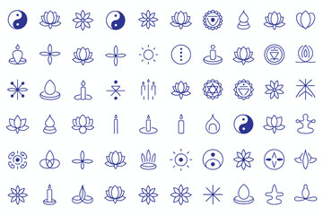 Obraz premium Vector cartoon seamless pattern set with blue flowers, numbers, and arrows for fun children's decoration design