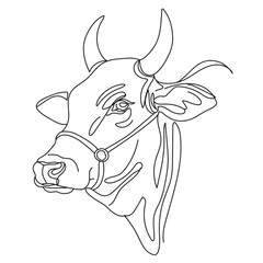 Cattle line drawing. cow, goat, sheep and camel. Eid al-Adha concept, the celebration of Muslim community festival design. Eid Mubarak greetings concept.