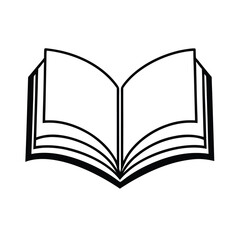 open book vector illustration