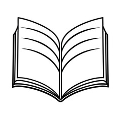 open book illustration for education and learning