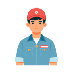 
illustration design of a technician