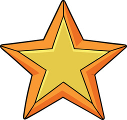 Obraz premium Shiny Gold Star Icon