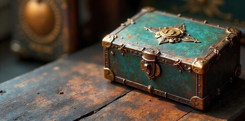 A pristine, untouched vintage treasure; its original value is evident in the meticulous detail and aged patina Perfect for concepts of preservation, history, and antique appreciation , glass, worth