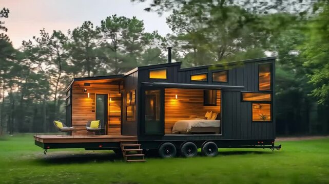 Explore the ultimate tiny home living: modern design, sustainable lifestyle, and mobile adventures