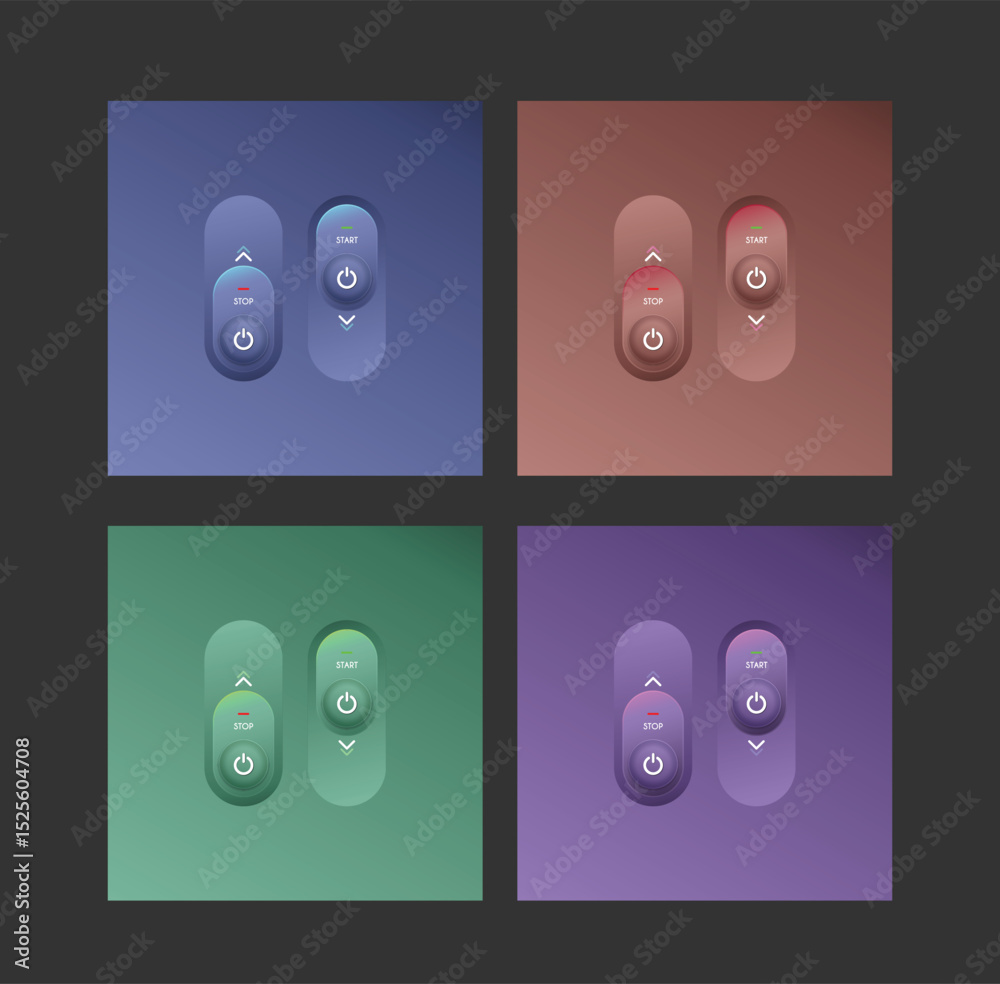 Poster web button for user interface design and smartphone's application design.