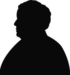 a woman head silhouette vector