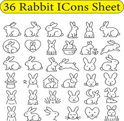 Rabbit Icons Sheet